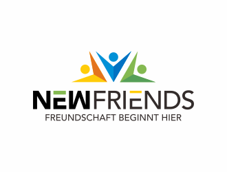 NewFriends (company name) Freundschaft beginnt hier. (Slogan) logo design by ingepro