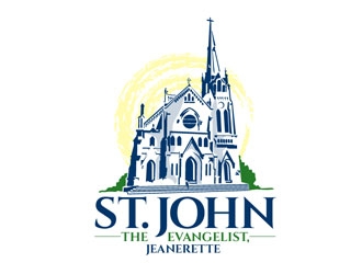 St. John the Evangelist, Jeanerette logo design by frontrunner
