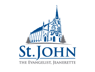 St. John the Evangelist, Jeanerette logo design by bluespix