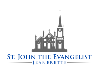 St. John the Evangelist, Jeanerette logo design by Purwoko21