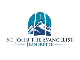 St. John the Evangelist, Jeanerette logo design by MarkindDesign