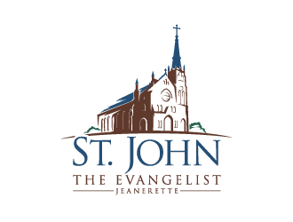 St. John the Evangelist, Jeanerette logo design by lestatic22