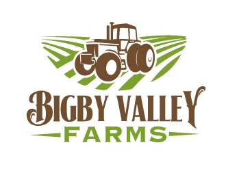 Bigby Valley Farms logo design by ElonStark