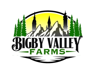 Bigby Valley Farms logo design by ElonStark