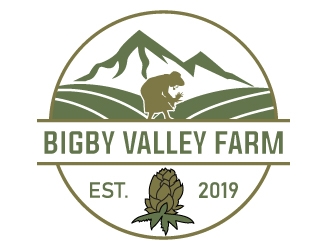 Bigby Valley Farms logo design by MonkDesign