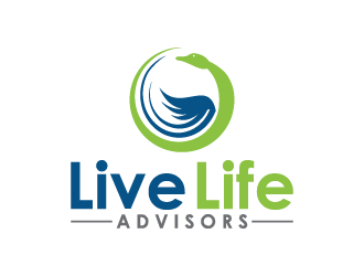 Live Life Advisors logo design by BrightARTS