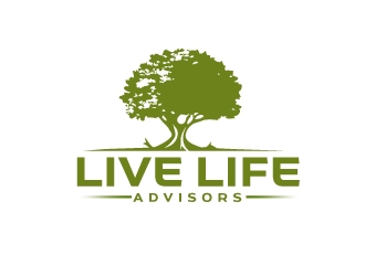 Live Life Advisors logo design by ElonStark