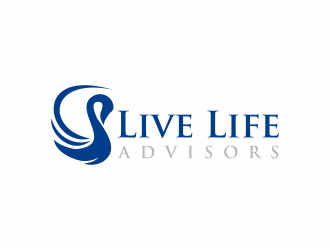 Live Life Advisors logo design by santrie