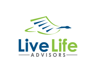Live Life Advisors logo design by BrightARTS