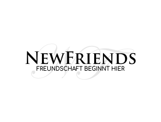 NewFriends (company name) Freundschaft beginnt hier. (Slogan) logo design by amazing