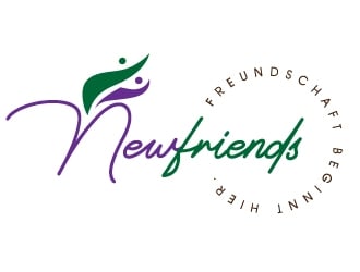 NewFriends (company name) Freundschaft beginnt hier. (Slogan) logo design by Suvendu