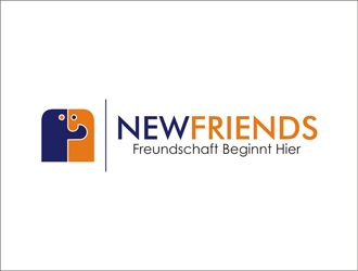 NewFriends (company name) Freundschaft beginnt hier. (Slogan) logo design by indrabee