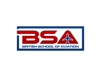 BRITISH SCHOOL OF AVIATION logo design by Purwoko21