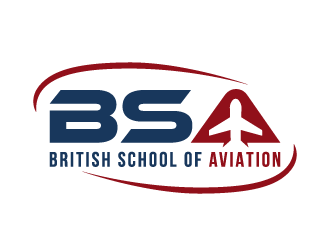 BRITISH SCHOOL OF AVIATION logo design by akilis13