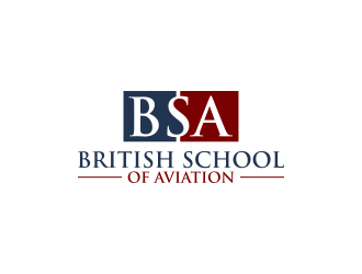 BRITISH SCHOOL OF AVIATION logo design by RIANW
