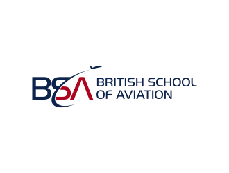 BRITISH SCHOOL OF AVIATION logo design by DiDdzin