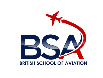 BRITISH SCHOOL OF AVIATION logo design by THOR_