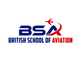 BRITISH SCHOOL OF AVIATION logo design by lexipej