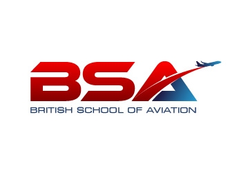 BRITISH SCHOOL OF AVIATION logo design by usef44