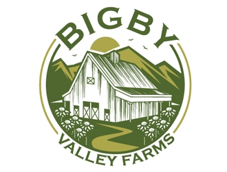 Bigby Valley Farms logo design by logoguy