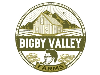 Bigby Valley Farms logo design by logoguy