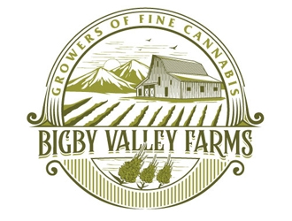 Bigby Valley Farms logo design by logoguy