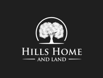 Hills, Homes, and Land logo design by santrie