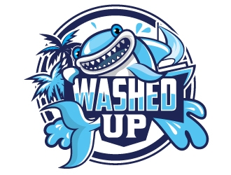 Washed Up logo design by Suvendu