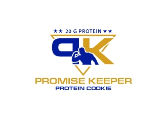 Promise Keeper protein cookie logo design by uttam