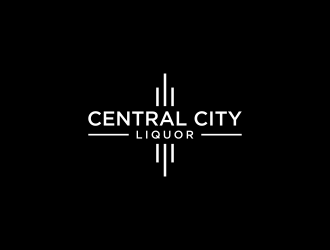 Central City Liquor  logo design by dewipadi