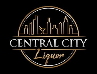 Central City Liquor  logo design by ruki