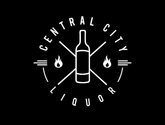 Central City Liquor  logo design by Suvendu