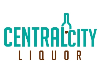 Central City Liquor  logo design by Suvendu