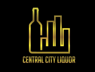 Central City Liquor  logo design by Suvendu