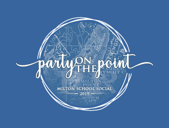 Party on the Point- Milton School Social 2019 logo design by dchris