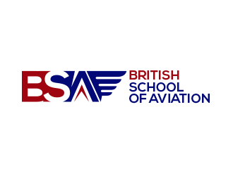 BRITISH SCHOOL OF AVIATION logo design by scriotx