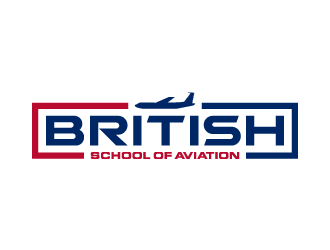 BRITISH SCHOOL OF AVIATION logo design by denfransko