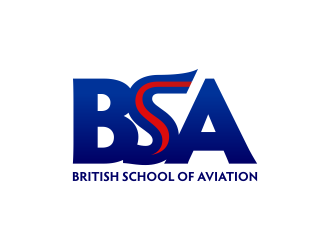 BRITISH SCHOOL OF AVIATION logo design by ekitessar
