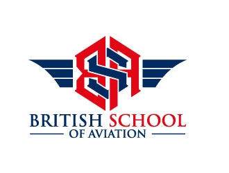 BRITISH SCHOOL OF AVIATION logo design by daywalker