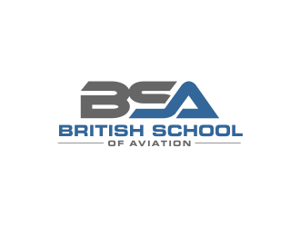 BRITISH SCHOOL OF AVIATION logo design by akhi