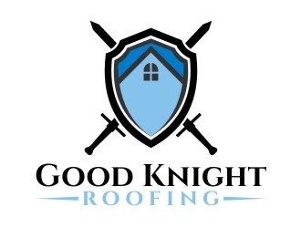 Good Knight Roofing logo design by dibyo