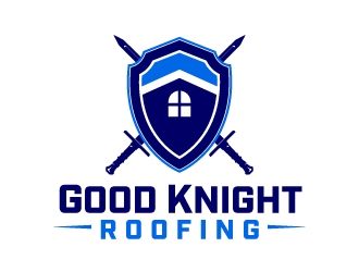 Good Knight Roofing logo design by jaize