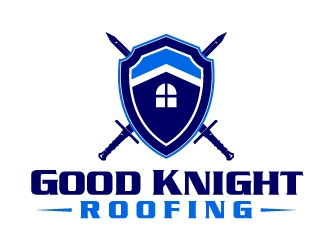 Good Knight Roofing logo design by jaize