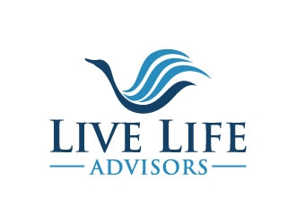 Live Life Advisors logo design by pixalrahul