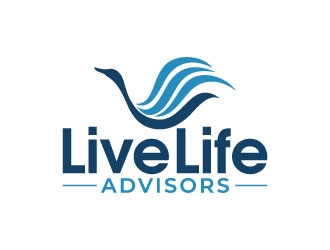 Live Life Advisors logo design by pixalrahul