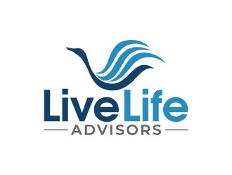 Live Life Advisors logo design by pixalrahul