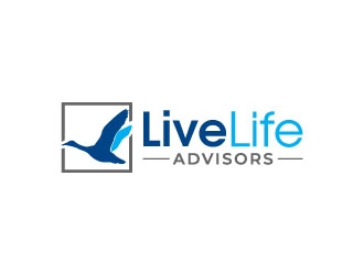 Live Life Advisors logo design by pixalrahul