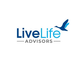 Live Life Advisors logo design by pixalrahul