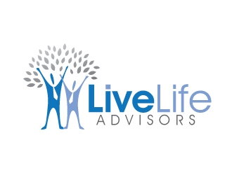 Live Life Advisors logo design by REDCROW