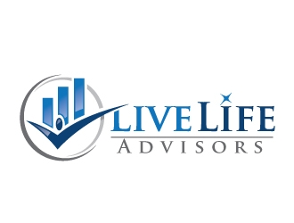 Live Life Advisors logo design by REDCROW
